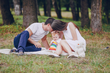 family in park