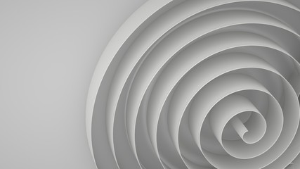 Obraz premium Abstract background with spirals, 3 d render
