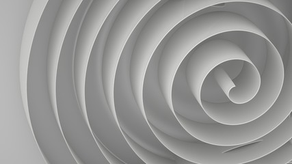 Abstract background with spirals, 3 d render