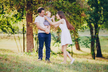 family in park