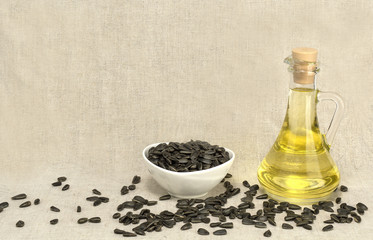 sunflower oil, sunflower seeds. 