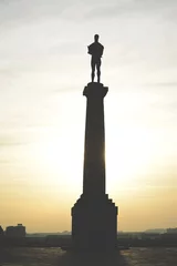 Fototapete  Künstlerisches Denkmal Belgrade winner monument in Belgrade Serbia