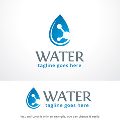 Water Logo Template Design Vector