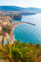 Famous Amalfi coast in Italy