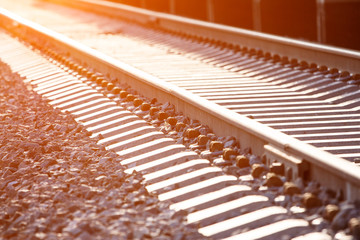 Railway path in perspective