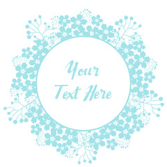 Floral background in doodle style natural invitation.