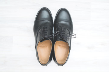 men shoes on white background