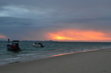 Obraz premium sea,beach,island,sunrise