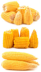 cooked and fresh corn