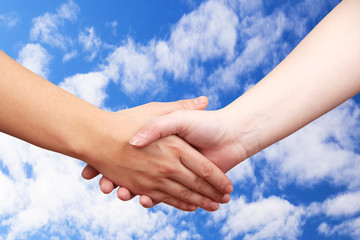 Hand geben, Handschlag