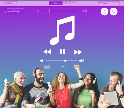 Music Sound Multimedia Player Concept