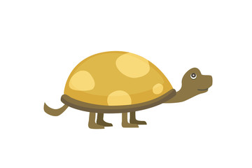 African Spurred Tortoise vector illustration