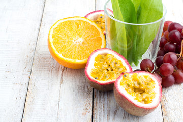 ingredients for smoothies.