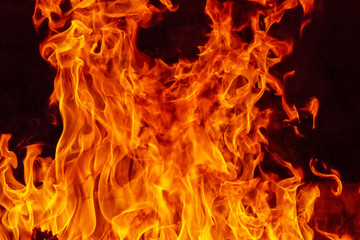 Blazing fire flame background and textured