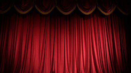 Red curtain