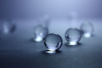 Transparent balls. Abstraction.