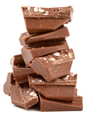 milk chocolate bar with almonds