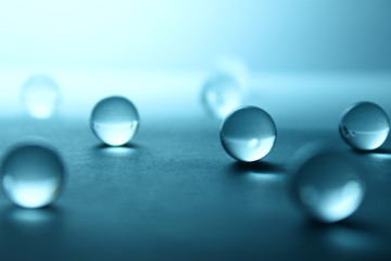 Transparent balls. Abstraction.