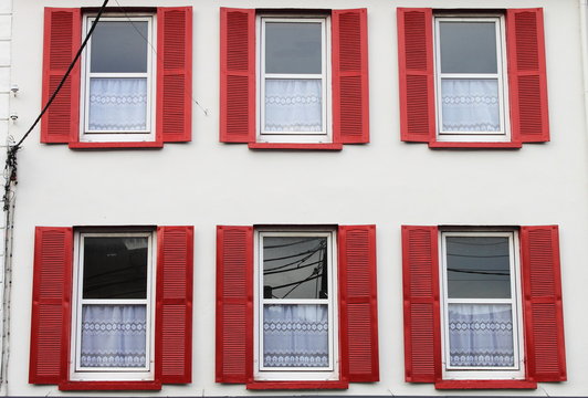 Building with red windows