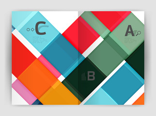 Business a4 business brochure geometrical template