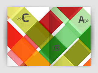 Colorful modern stripes business flyer