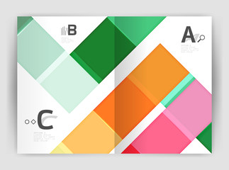 Fototapeta premium Business a4 business brochure geometrical template