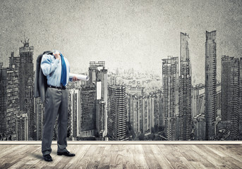 Fototapeta premium Man of engineering profession