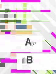 Fototapeta premium Geometrical abstract background with infographics