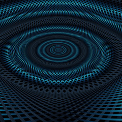 Abstract technology concept, moving radial lines background.