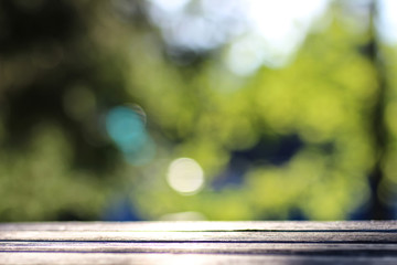 background table wooden outdoor bokeh