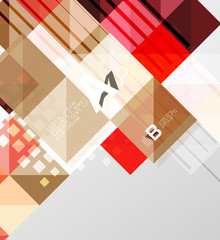 Modern geometrical abstract background, squares