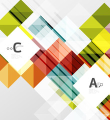 Modern geometrical abstract background, squares