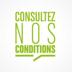 consultez nos conditions