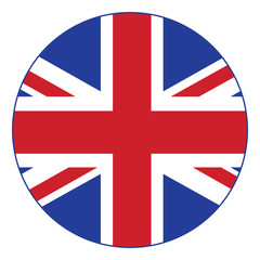 United Kingdom,of vector flag, icon sticker.