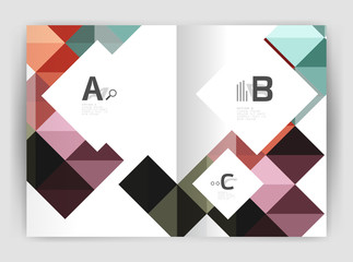 Square annual report brochure a4 print template