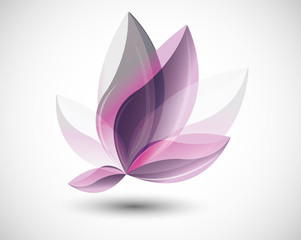 Obraz premium abstract logo, with delicate petals