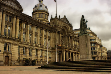 Fototapeta na wymiar Scene in Birmingham city centre