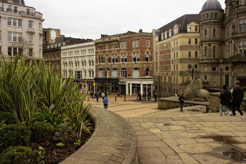 Obraz premium Scene in Birmingham city centre