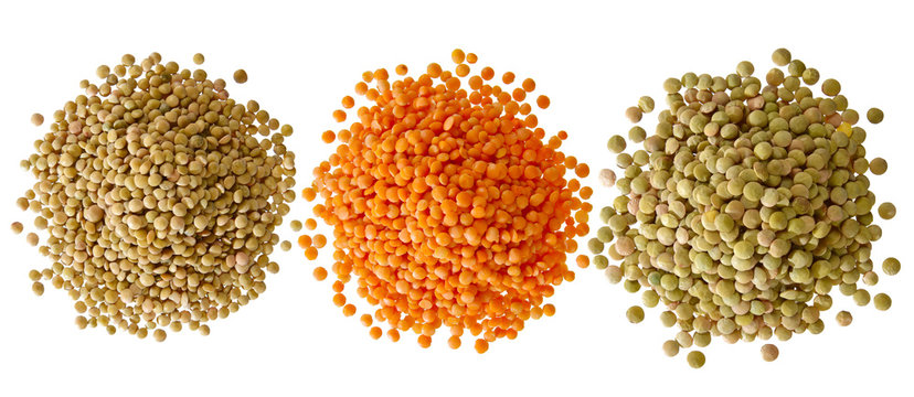 Lenticchie tre variet&agrave;