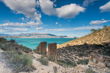 Panoramic view over  Albir in Alicante,Spain