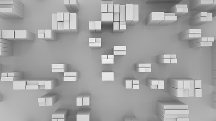 Abstract skyscrapers, 3 d render