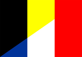 belgium france flag