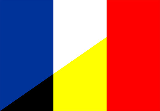 France Belgium Flag