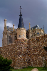 Fototapeta na wymiar Episcopal Palace in Astorga, Leon province, Castilla-Leon, Spain