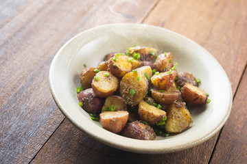 Roasted baby potatoes