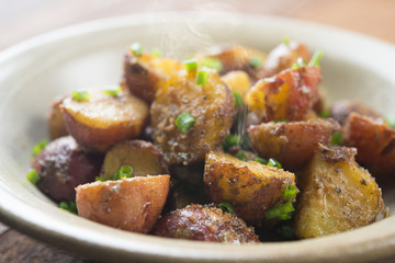 Baked baby potatoes