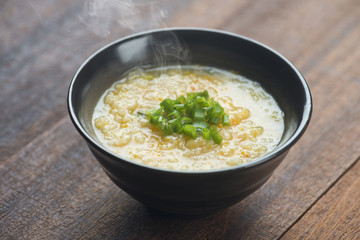 Congee bowl ready to serve