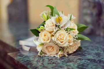 Wedding flowers and beautiful shoes decoration, beauty, wedding, bride,