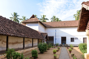 Fototapeta na wymiar Beautiful Padmanabhapuram Palace in Kanyakumari, Tamil nadu, 