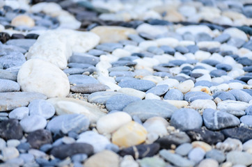 The mosaic of pebbles